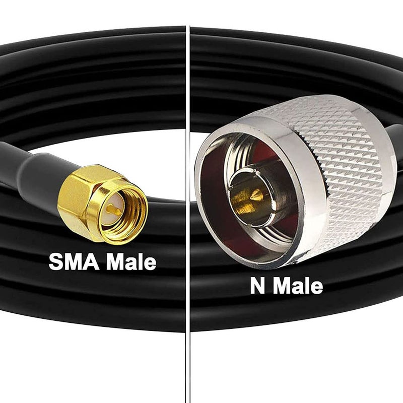 onelinkmore Low Loss RG58 N Male to SMA Male Antenna 10FT RF Coaxial Cable and Two-Way Radio Applications Pure Copper 50 ohm Cable for 3G/4G/5G/LTE/ADS-B/Ham/GPS/WiFi/RF Radio to Antenna - Image 5